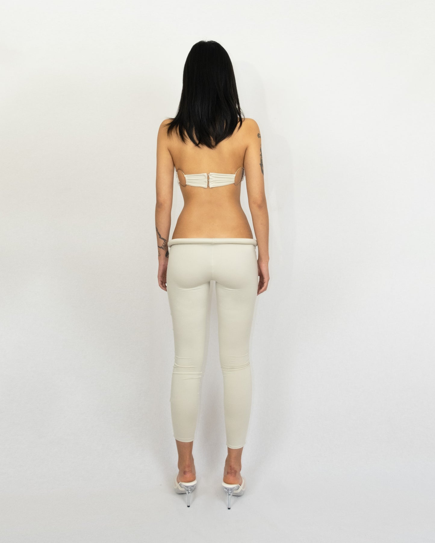Hooped low waist leggings