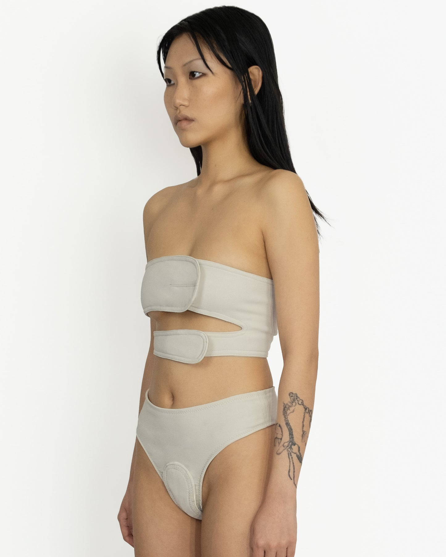 Patched lingerie set