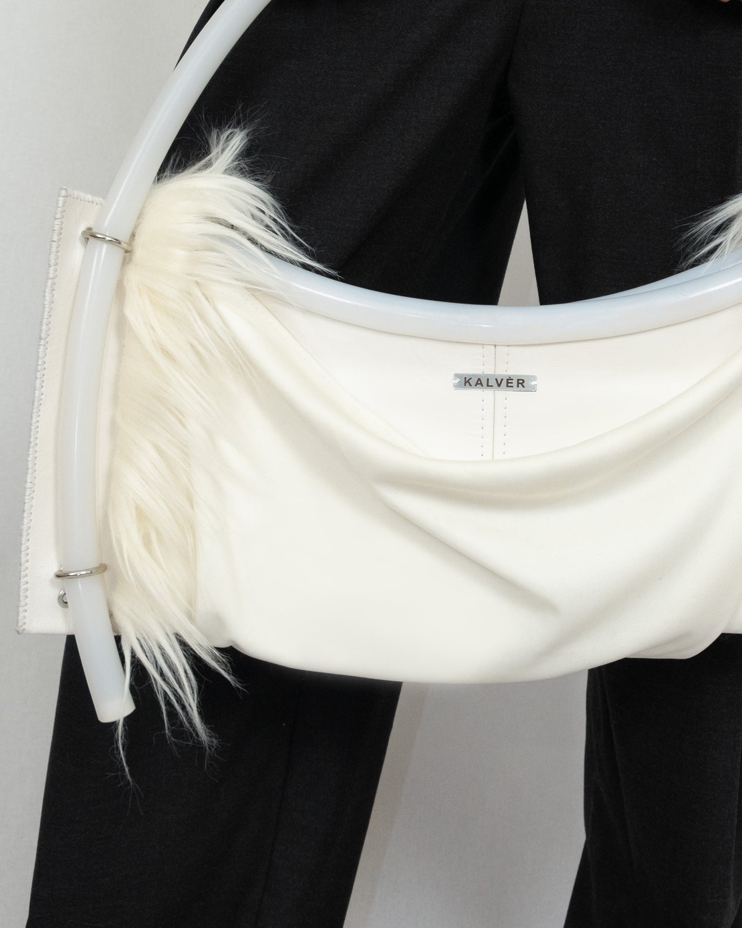 Hooped furry bag