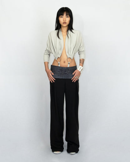 Suspended bat sleeves top