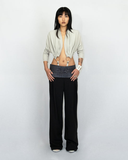 Suspended bat sleeves top