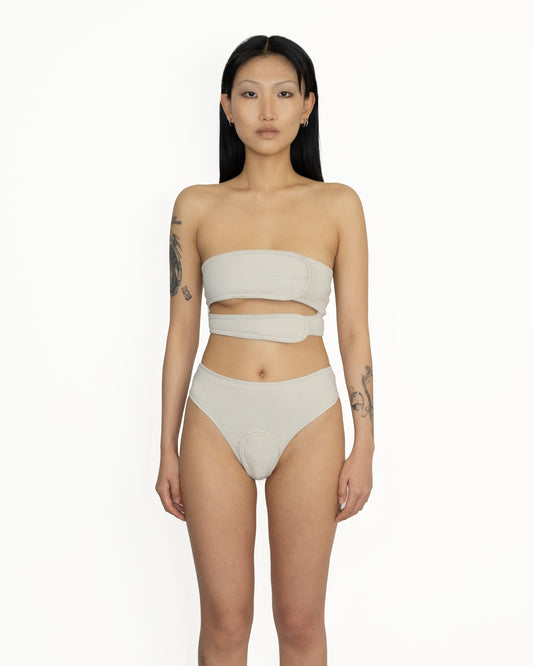 Patched lingerie set