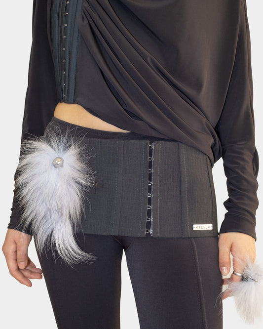 Lingerie furry belt